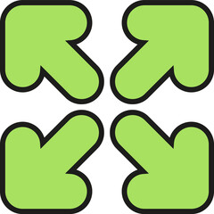 Obraz premium A dropdown expand arrow icon in a soft hand-drawn style. Commonly used for showing hidden menus, dropdowns, or content expansion.