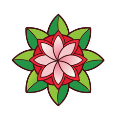 vector illustration of a flower