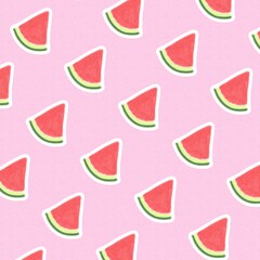 seamless pattern with watermelon