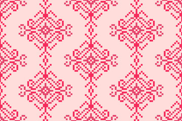 seamless pixel pattern, seamless pattern illustration