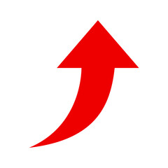 アップの矢印