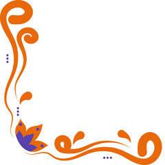 Colorful Diwali Corner Border