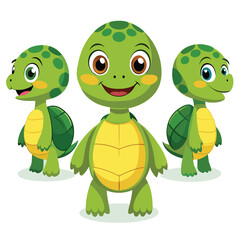 Fototapeta premium funny turtle vector
