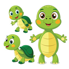 Fototapeta premium funny turtle cartoon