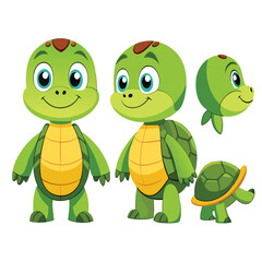 Obraz premium funny turtle vector