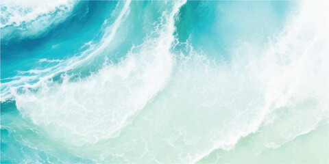 A soothing ocean-inspired watercolor painting in gentle blue and green shades. Abstract and flowing, ideal for relaxing visuals and branding.
