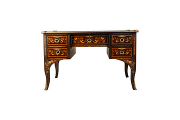 antique wooden table  Louis XV French Desk Knee Hole Writing Table