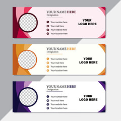 Modern clean and professional email signature design.

