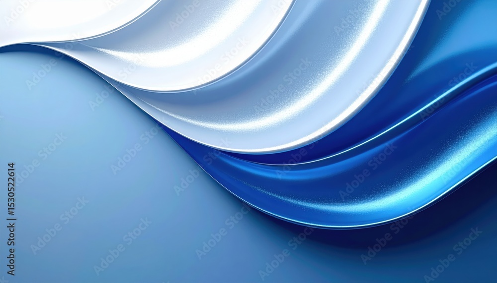 Aufkleber dynamic blue wave patterns abstract art graphic design digital environment aesthetic viewpoint visua