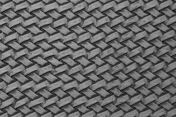 BAckground, structure of braid gray interwoven braid fills the frame,
