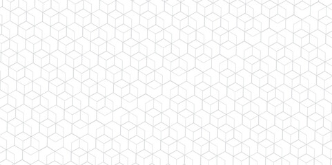 Seamless pattern with hexagon square cube geometric pattern shapes grid metal element texture design. abstract tiles gradient science web tech connection triangle diamond honeycomb.