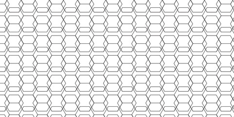 Seamless pattern with hexagon square cube geometric pattern shapes grid metal element texture design. abstract tiles gradient science web tech connection triangle diamond honeycomb.