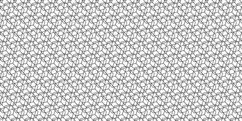 Seamless pattern with hexagon square cube geometric pattern shapes grid metal element texture design. abstract tiles gradient science web tech connection triangle diamond honeycomb.