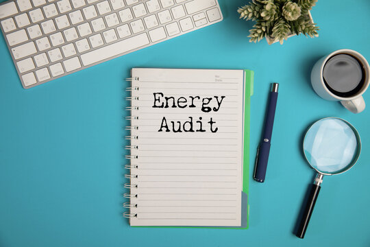 energy aduit text on notepad