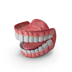 Human mouth isolated on transparent background