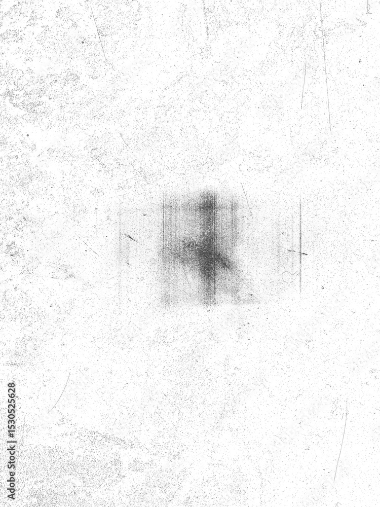 Poster Aerial view of a dark, square patch in a field of grey.
