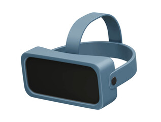 Vr glasses icon 3d rendering illustration 