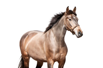 Fototapeta premium close up horse isolated on white background PNG