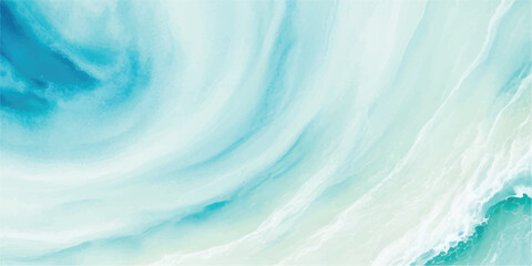 Tranquil watercolor sea texture featuring light blue and green hues. Hand-painted abstract art perfect for backgrounds, invitations, and creative projects.
