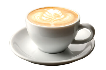 Fototapeta premium cup of latte isolated on white background PNG