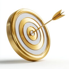 Gold target with arrow in center (1)