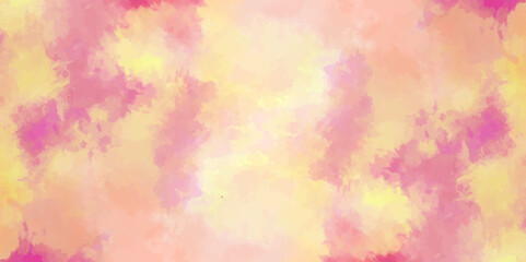 Abstract pink and orange watercolor macro texture background. yellow pink background with watercolor alpha grunge texture.