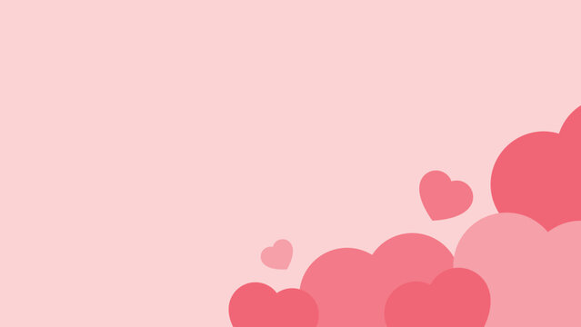 Cute pink heart bottom border background. Perfect for Valentine's day.	 - Powered by Adobe