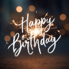 Birthday Sparkler Celebration Wishes