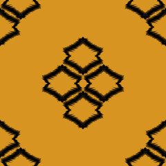 This ikat textile pattern features classic geometric  a modern ethnic twist. Ideal for various creative applications such as textile design, printable materials, interior decoration ,digital product