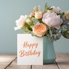 Elegant Birthday Flowers Arrangement