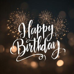 Happy Birthday Fireworks Celebration