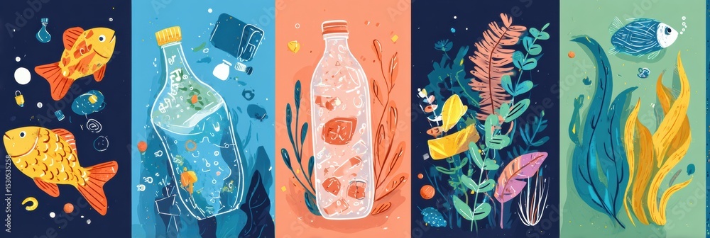 Poster Explore Top 5 Sources of Microplastics and Learn Effective Ways to Reduce Their Impact on the Environment and Aquatic Life Today