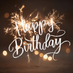 Sparkling Happy Birthday Celebration