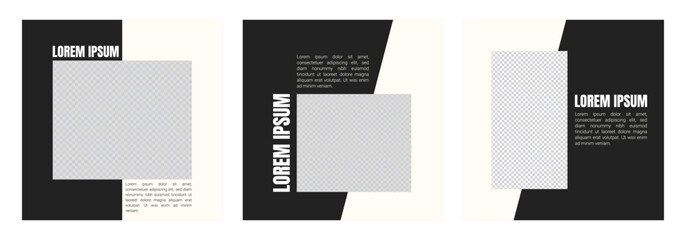Social media square template. social media template pack to promote your brand and advertise on different social media channels. Editable designs for promotion. templates for modern social media posts