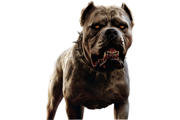   scary zombie dog isolated on white background PNG