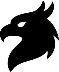 Bold eagle American logo vector. Majestic, iconic symbol for patriotic branding, sports teams, and official designs.