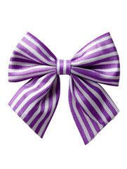 purple bow isolated on transparent background