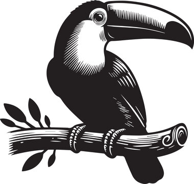 toucan bird vector illustration