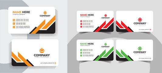 Minimal and Professional Business Card Design for Corporate Branding. Creative and professional business card template for all industries.