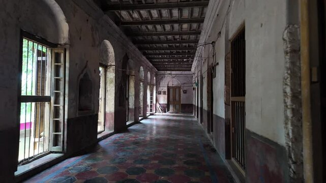 Old heritage house at Pakutia Zamindar Bari, Nagarpur, Bangladesh