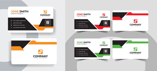 Minimal and Professional Business Card Design for Corporate Branding. Creative and professional business card template for all industries.
