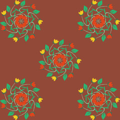 This ikat textile pattern features classic geometric  a modern ethnic twist. Ideal for various creative applications such as textile design, printable materials, interior decoration ,digital product