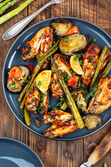 Baked Whole Chicken Wings.