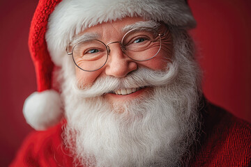Santa Claus Laughing Heartily With Warm Holiday Cheer