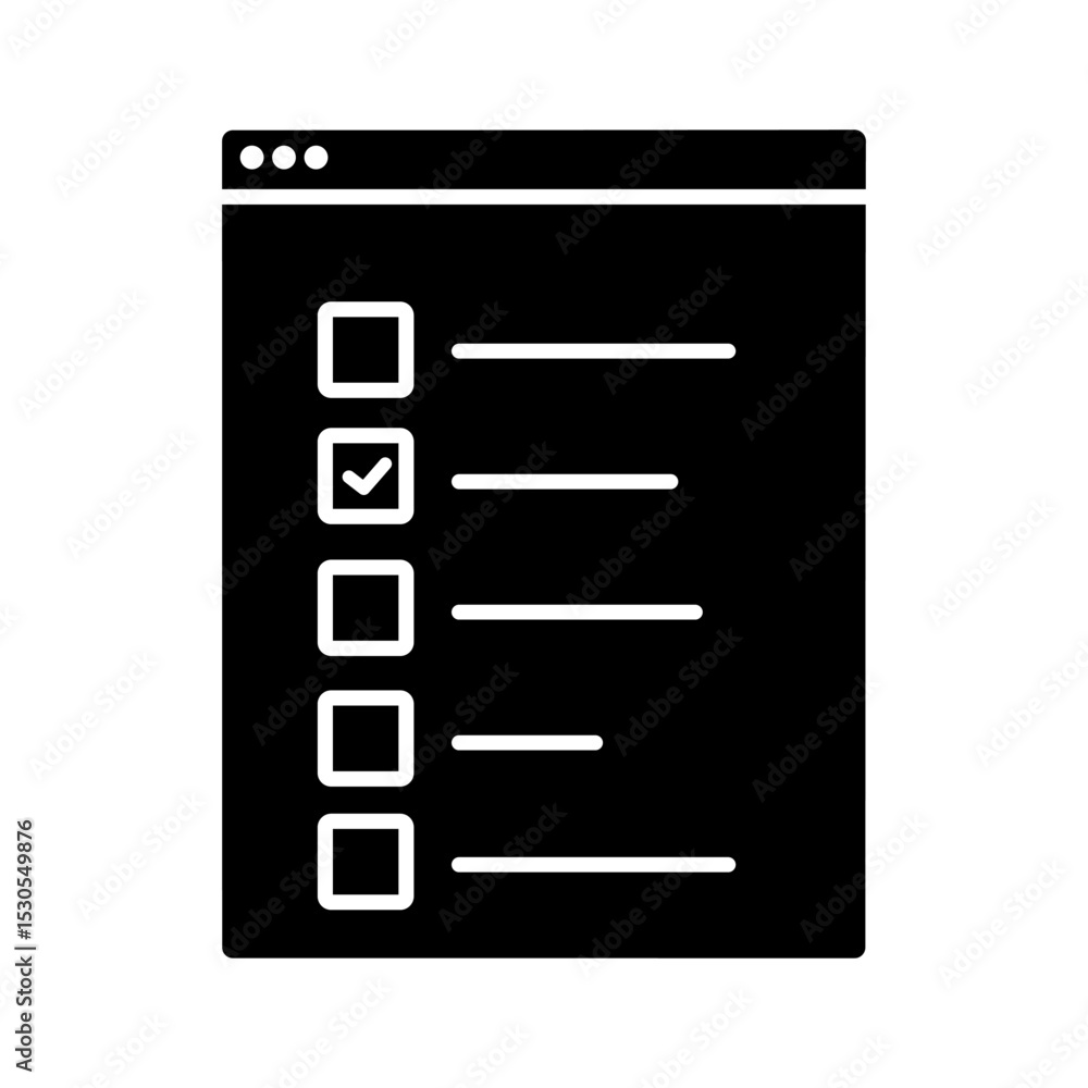 Poster survey icon vector. feedback illustration sign. including question symbol. survey web icon. satisfac