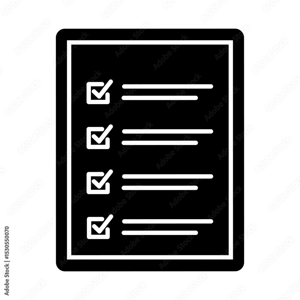 Poster survey icon vector. feedback illustration sign. including question symbol. survey web icon. satisfac