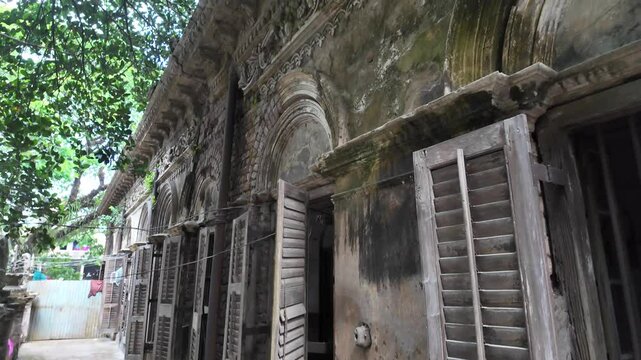 Old heritage house at Pakutia Zamindar Bari, Nagarpur, Bangladesh