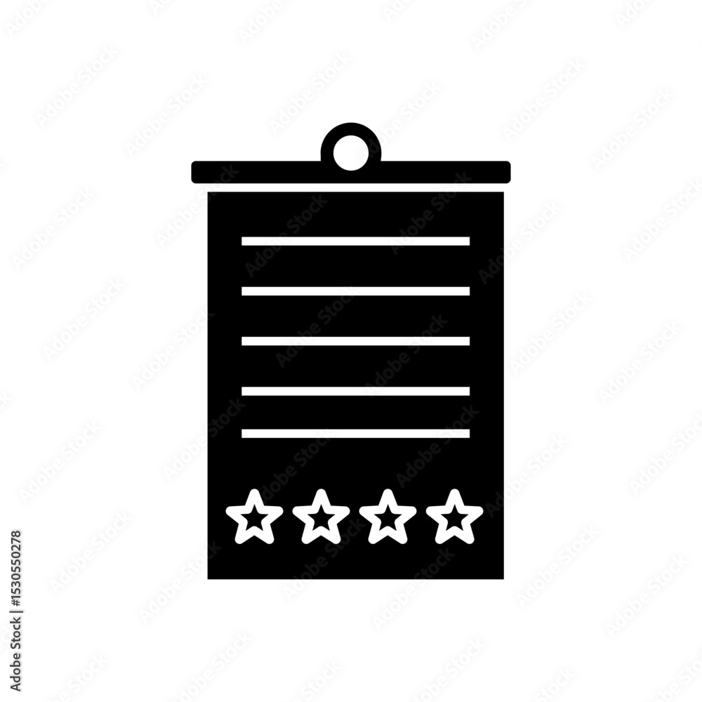 Poster survey icon vector. feedback illustration sign. including question symbol. survey web icon. satisfac