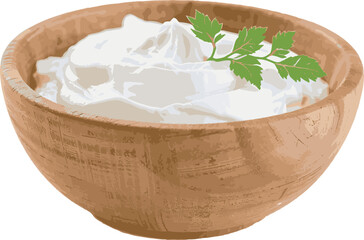 bowl of cottage cheese