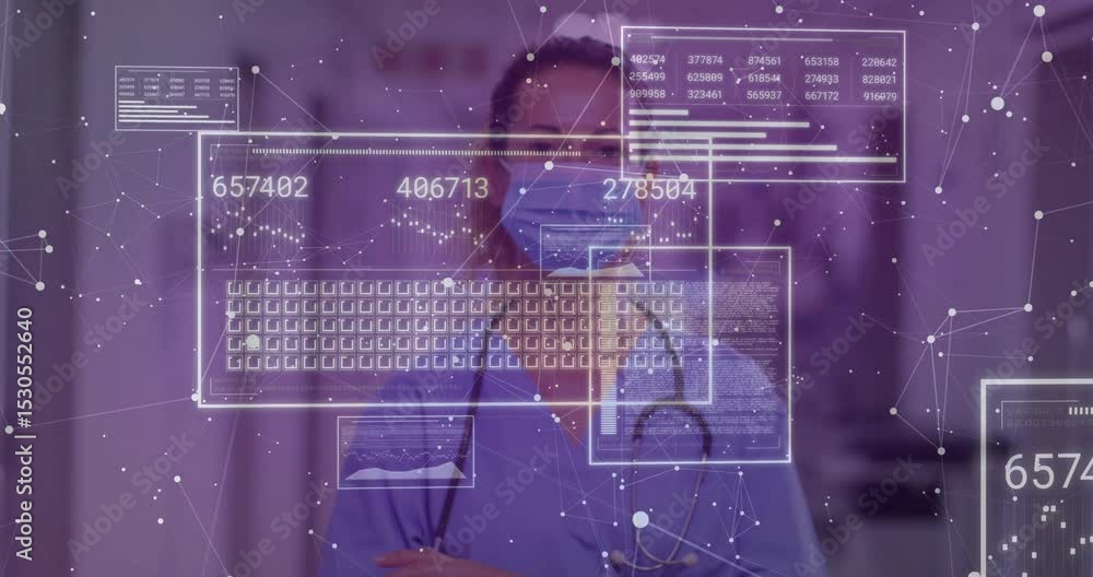 Poster network nodes drifting initiating windows and healthcare pro monitoring grid for patient metrics